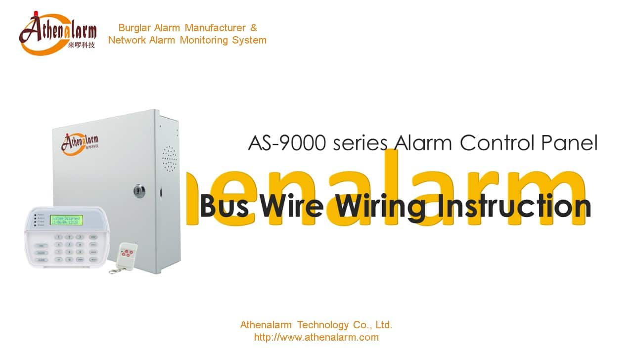 Alarm Control Panel Wiring Instructions 2 Alarm Control Panel Bus Wire Wiring Instruction 1