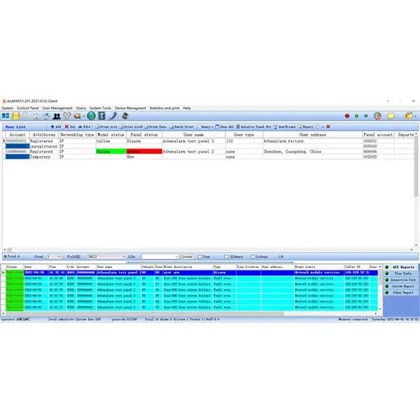 Home 3 Athenalarm Network Alarm Center Management Software